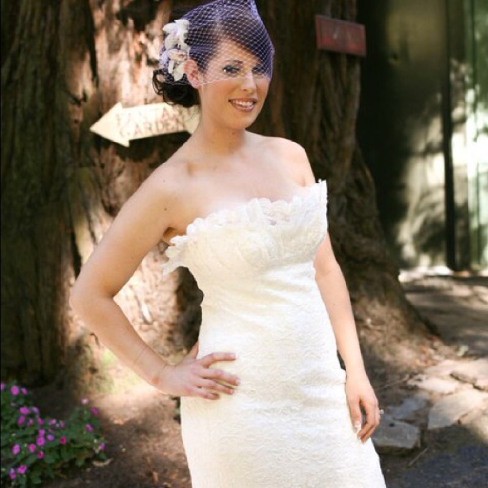 Romona Keveza Lace Wedding Dress - Picture 5 of 6